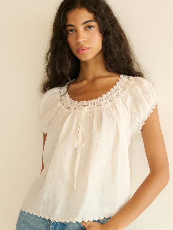 Doen Tops - Doen MARINETTE TOP IN SALT